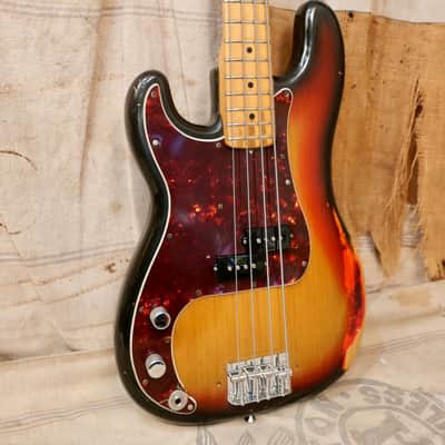 Fender Precision Bass Lefty Version 1975 - Sunburst image 6