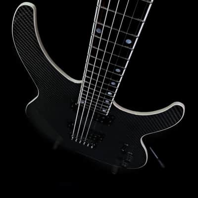 Harcom Guitars Vega Baritone, Carbon Fiber Top Custom Shop Super Strat, Extended Range image 14