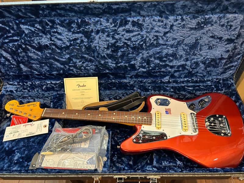 Fender Johnny Marr Signature Jaguar Metallic KO #V2328385  8lbs  10.1oz image 1