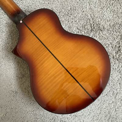 Ibanez 27 Inch Mini Acoustic Guitar, Tiger Maple Sunset Finish image 4
