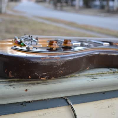 Vintage 1960's Intermark Cipher Bass Guitar Offset Body & Hockey Puck Headstock image 13