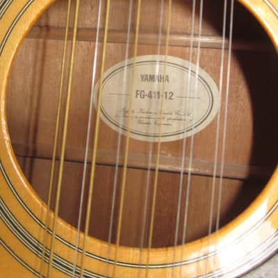 Yamaha Used 12-String Acoustic Guitar FG-411-12 image 11