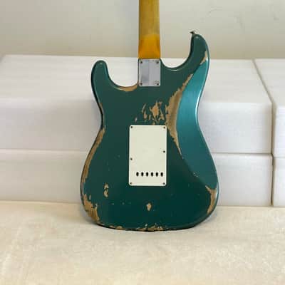Fender Custom Shop 1962 Stratocaster HSS Heavy Relic Sherwood Green Metallic with Jeff Beck bridge pickup (unplayed) image 7