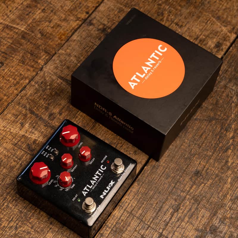 NuX NDR-5 Verdugo Series Atlantic Delay/Reverb 2018 - Black/Red image 1