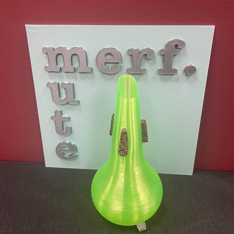 Merf Mute - The Gumby - Trumpet Straight Mute - Lime image 1