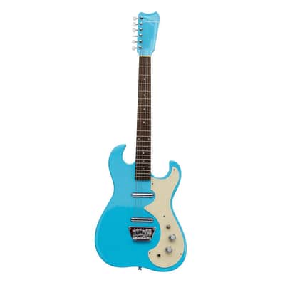Silvertone 1449 Series Double Cut Guitar - Light Blue image 2