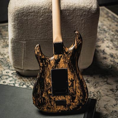 James Tyler USA Studio Elite HD-Black Gold Shmear Semi-Gloss SSH w/Rosewood FB, Faux Matching Headstock, Black HW, Midboost & Bypass Button image 7