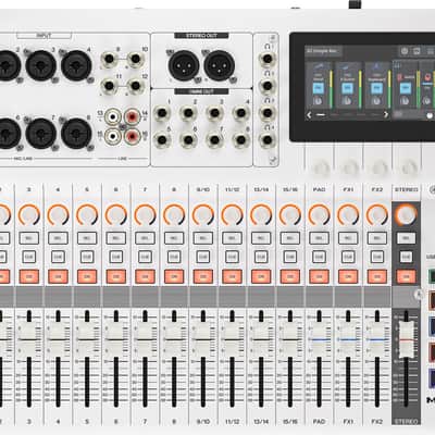 Yamaha MGX16V 22-Channel Digital Mixer & Dual USB-C Audio/Video Interface, White image 1