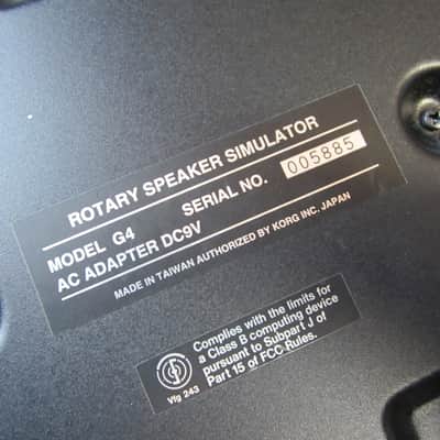 KORG Toneworks G4 Rotary Speaker/Leslie Simulator image 7