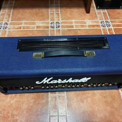 Marshall 6100 Anniversary Edition Head – 30th Anniversary (1962–1992) – Rare Blue Tolex + Original Footswitch image 7