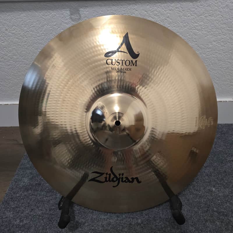 Zildjian 20" A Custom Medium Ride Cymbal 2002 - Present - Brilliant image 1