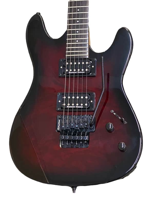 Framus Diablo Progressive X in Burgundy Blackburst w/Seymour Duncans and Floyd Rose image 1
