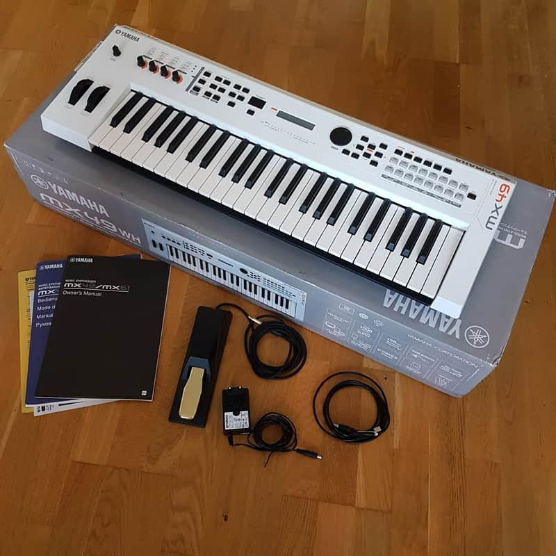 Yamaha MX49 vII Limited White Edition Keyboard / Synth | Reverb