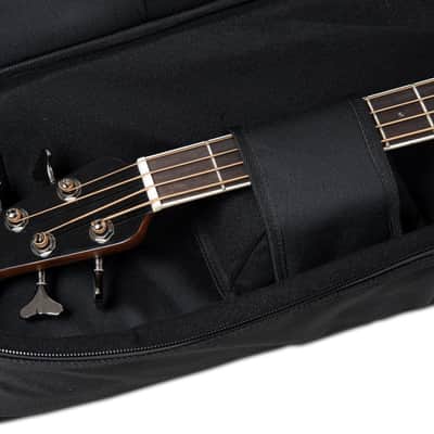 Ovation Bass Guitar Gig Bag – High-Density Foam Padding w/ Back Strap - Black image 15