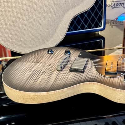Nik Huber LEFT HANDED KRAUSTER II “ Custom Shop” KORINA & Super Flame Top 2016 Charcoal Black image 18