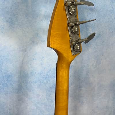 1999 Fender MB-98 / MB-SD Mustang Bass Fiesta Red Crafted in Japan, CIJ image 15