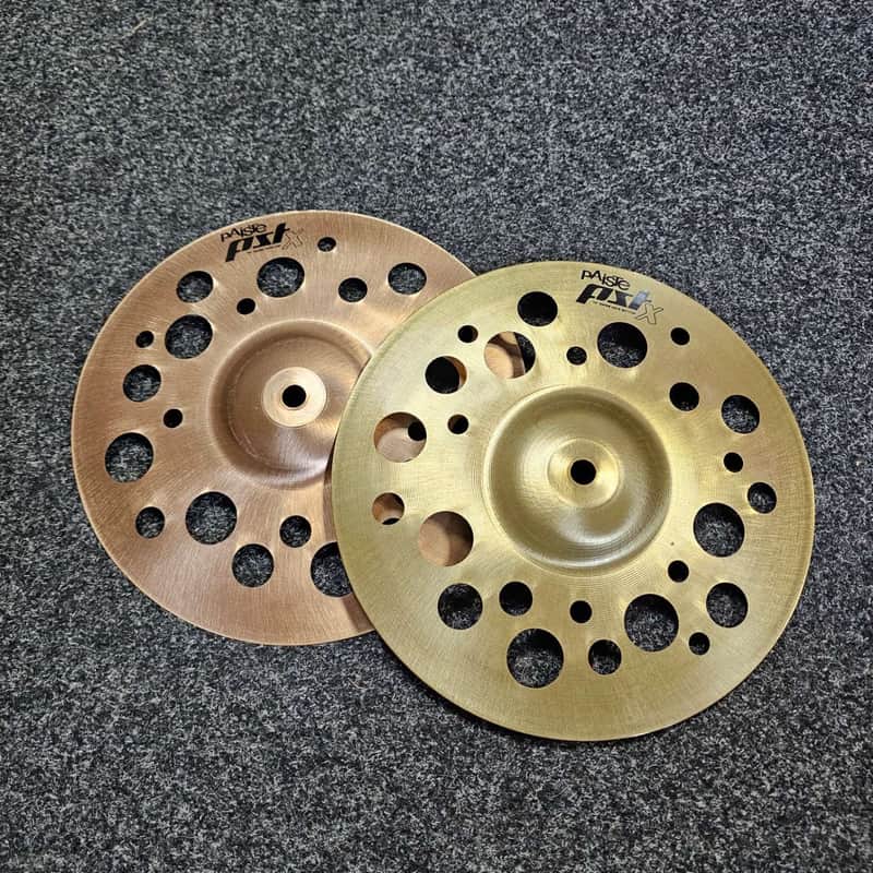 Mini Hi-Hat Cymbals 10" Paiste PSTX Swish USED! RKPXT010826 image 1
