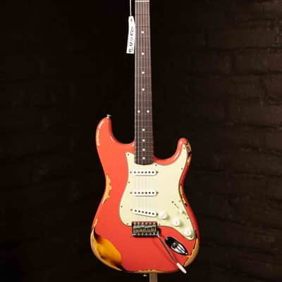 Fender Custom Shop '61 Strat Heavy Relic - Fiesta Red over Sunburst (Used) image 1