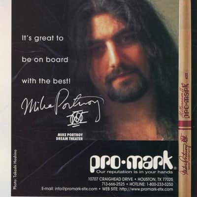 Pro-Mark Rare Mike Portnoy signature drum sticks ( Red link) 1997-2004 - Hickory lacquered image 8