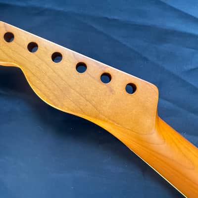 BMC Guitar Neck Tele® Telecaster® 22 Fret Roasted Maple With Rosewood Bound Fingerboard Nitro Lacquer 2025 - 9.5 Radius   [TN109] image 7
