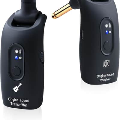 2.4GHz Wireless Guitar System Rechargeable Audio Wireless Transmitter Receiver for Guitar Bass Electric Instruments,Over 30m/100 Feet Transmission,270°Rotatable,4hours Woring Time image 1