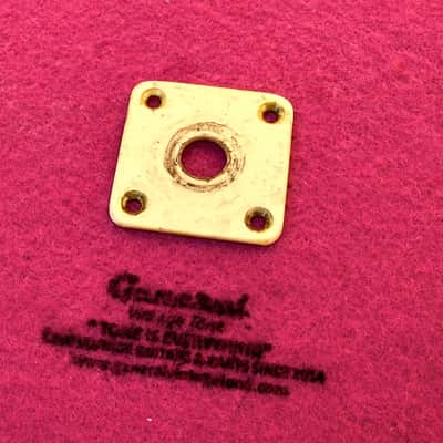 General Vintage Tone Vintage Original Specs 1954 - 1956 output Jack plate for Les Paul®️ CAB “ Cellulose Acetate “ Cream image 4