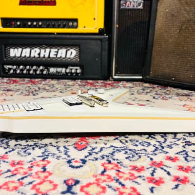 2016 Epiphone Brendon Small Signature "Snow Falcon" Flying V Dethklok Metalocalypse - Snow Burst - Limited Edition w/ Original Soft Case image 9