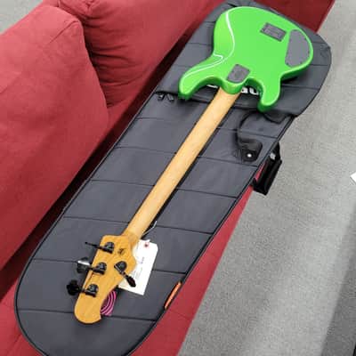 Ernie Ball Music Man StingRay Special 4 HH with Ebony Fretboard Kiwi Green image 15
