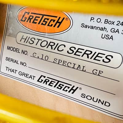 Gretsch G10 Special GF Historic Series 2000 - Yellow Sparkle image 8