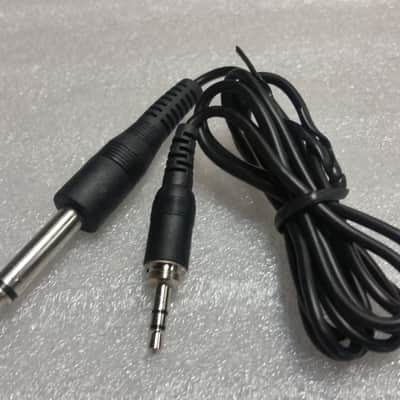 3.5mm TRS to 1/4" TS Replacement Wireless Guitar or Bass Instrument Cable image 1