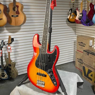 Fender Rarities Series Flame Ash Top Jazz Bass - Plasma Red Burst w/ OHSC & PLEK*D #862 image 6