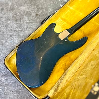 Guyatone EB-9 Sharp 5 Bass guitar c 1969 - Blue original vintage MIJ Japan image 12