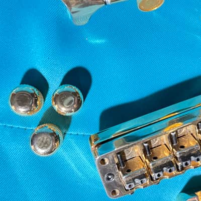 1995 Warwick 5 String Bass Hardware Kit / Set - Bridge, Tuners, Knobs - Gold Custom 3 Knob // LISTING SET #2 image 14