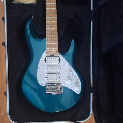 Ernie Ball Music Man Silhouette HSH Tremolo 2008 * Teal image 3