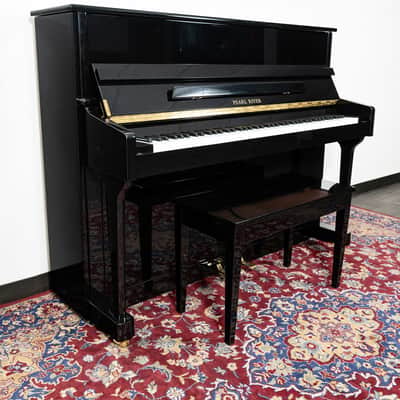 Pearl River EU118 Upright Piano | Polished Ebony | SN: 2784185 | Used image 3