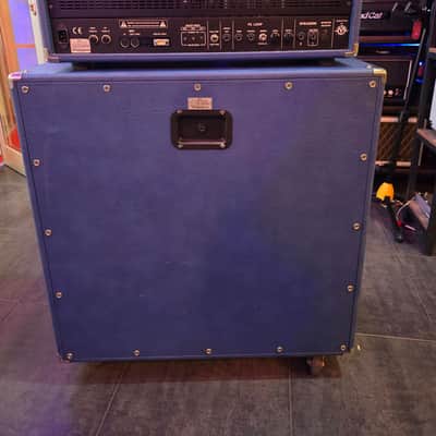 The Valve THE VALVE AMP 100W Head + Matching 4x12 Cab (3-Channel, MIDI, EL34) — Hand-Wired Italian Boutique 20 - Dark Blue image 4