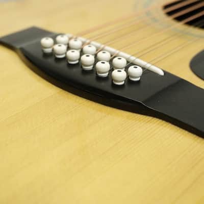 Vintage 1980's made Orange Label Yamaha  FG12-350 12strings Acoustic Guitar  Made in Japan image 8