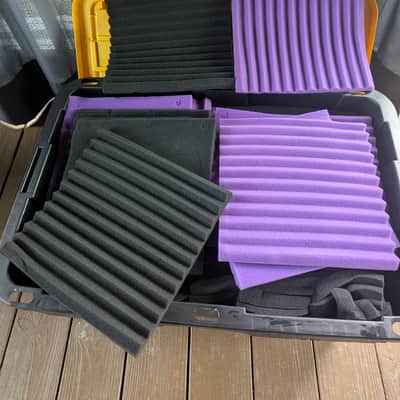 90 Foam Sound Panels. Purple and black. image 2
