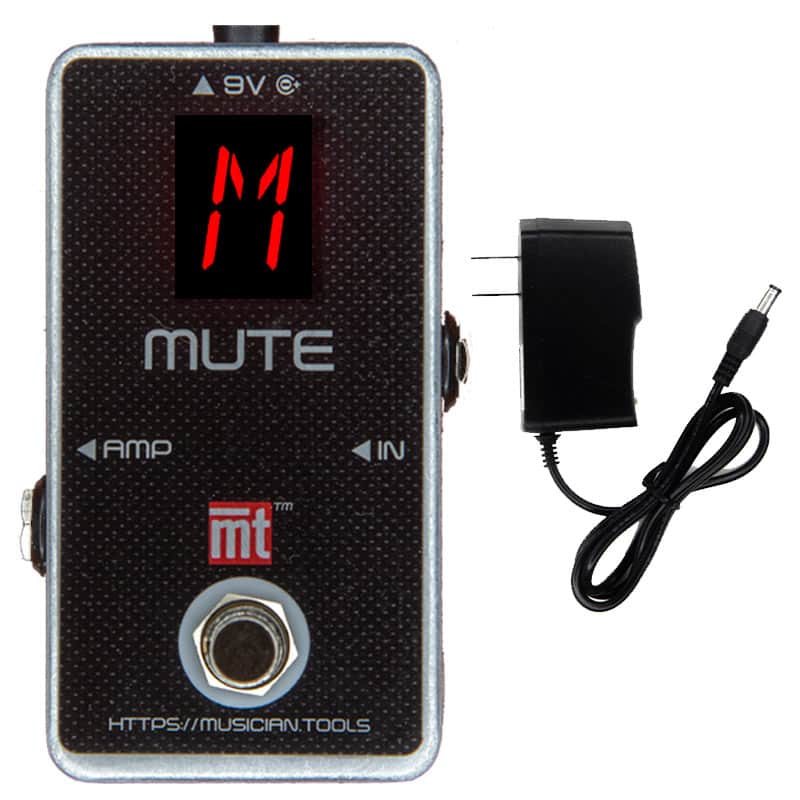 Musician.Tools Guitar, Bass, Keyboard Auto Mute switch stompbox & 9Vdc adapter image 1