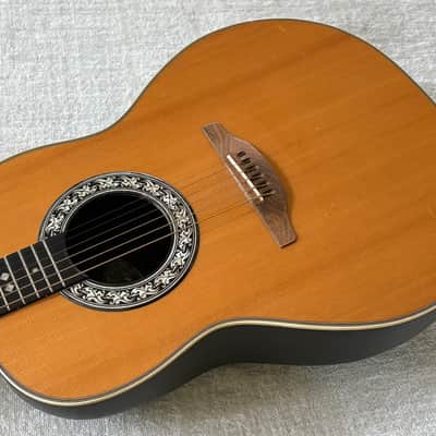 1970’s USA Ovation Balladeer Acoustic Electric Guitar Model 1112 4 + OHSC Case image 13