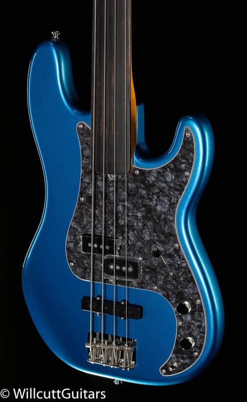 Fender Tony Franklin Fretless Precision Bass Ebony Fingerboard Lake Placid Blue (346) image 1