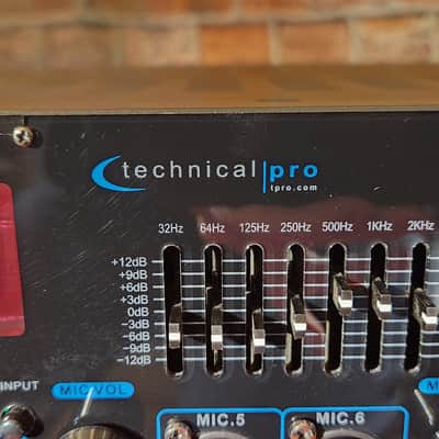 Technical Pro MM2000BT 2000-Watt Mixing Amplifier - Black image 2