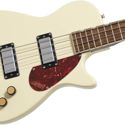 Gretsch Streamliner Jet Club Single-cut Electric Bass Guitar - Vintage White image 5