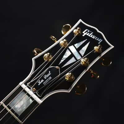 Gibson Custom Les Paul Custom Long Scale Electric Guitar - Ebony 313 image 4