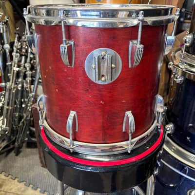 Ludwig Mahogany blue olive badge 12 inch Tom Drum image 4