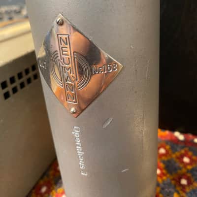 Neumann U47 - Large Chrome Badge / Big Label - Late 1940s - Nickel - Vintage Complete Set image 5