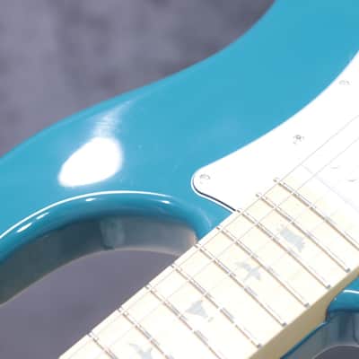 PRS SE Silver Sky Maple "Lefty" Nylon Blue Left-Handed Electric Guitar w/Bag image 11