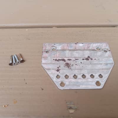 Vintage 1970's Hayman Electric Guitar Bridge Plate w/ Mounting Screws! image 2