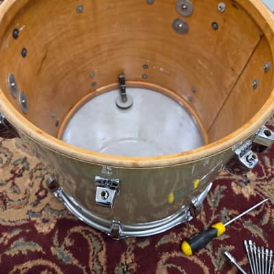 Ludwig No. 980 Super Classic Outfit 9x13 / 16x16 / 14x22" Drum Set (3-Ply) 1970 - Silver Sparkle (C022-1) image 24