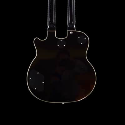 Brandon’s Custom Shop Double Neck 12/6 - Black/Silver image 3